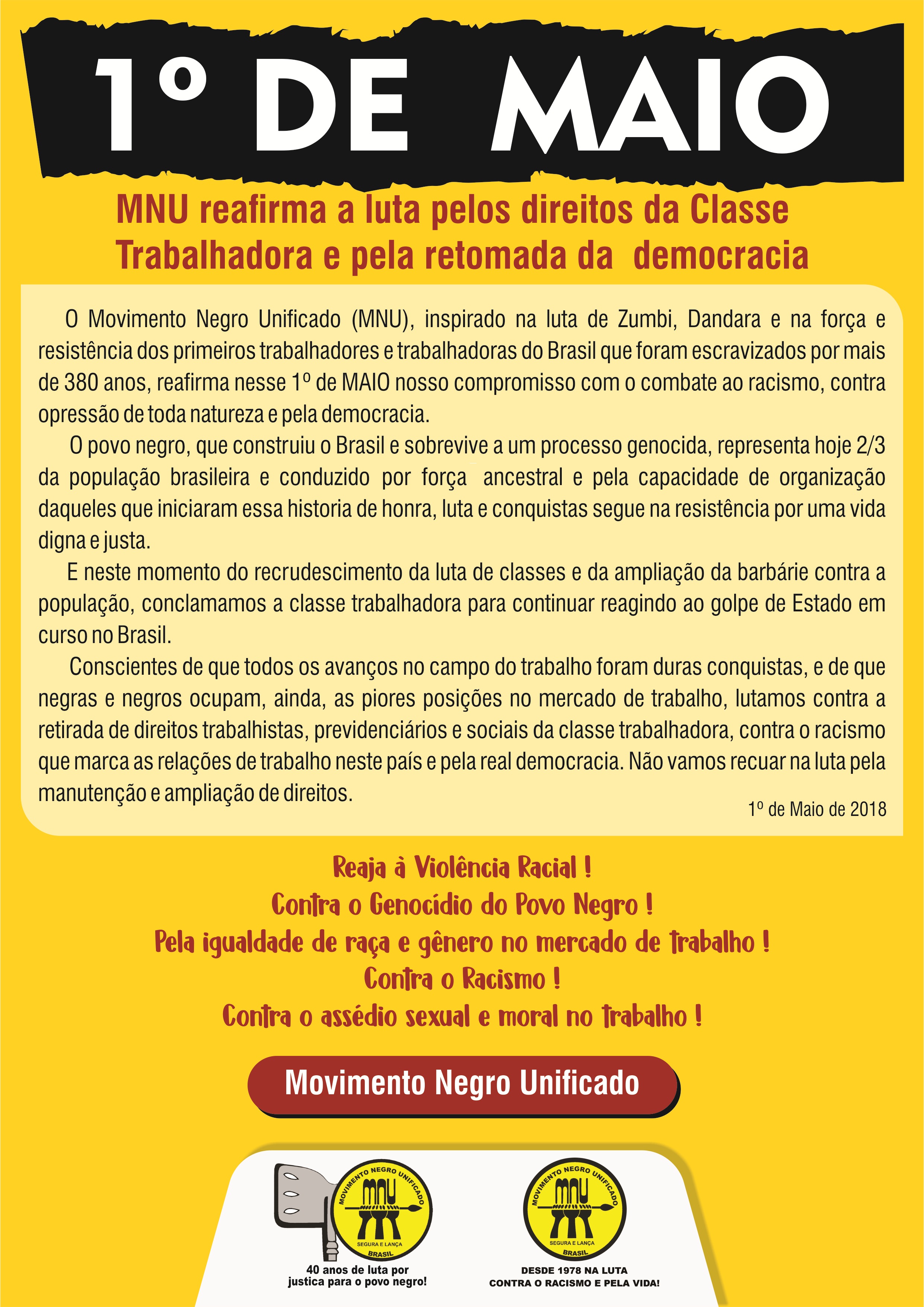 1º DE MAIO